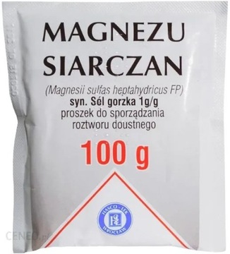 Гірка сіль (сірчат магнію), 100 г