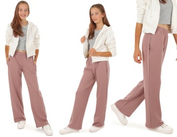 Широкие брюки, продукт ПЛ-164 грязный розовый