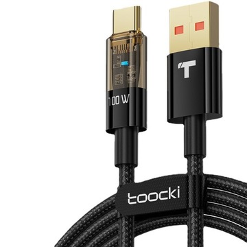 Toock USB-C Type-C кабель 100 Вт PD QC 200 см 2 м для швидкої зарядки QC PD