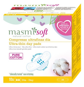 Masmi Soft гігієнічні прокладки екологічно чисті для Дня біо 10шт