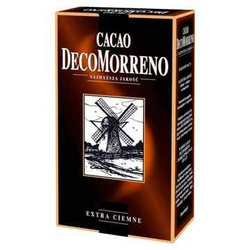 Какао DecoMorreno extra dark с ветряной мельницей для выпечки порошка 150 г