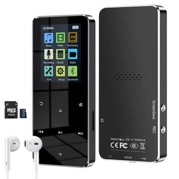 MP3 / MP4 плеер Bluetooth 5.0 сенсорный HiFi 16 ГБ + наушники