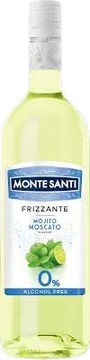 Безалкогольне вино MONTE SANTI MOJITO FRIZZANTE біле солодке 750 мл