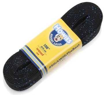 Вощеные шнурки для коньков HOWIES 244 см черный