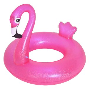 Пляжное надувное колесо Розовый фламинго 106 см