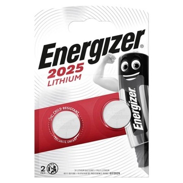 Аккумулятор Energizer CR2025 3V-2 шт.