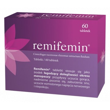 Ремифемин 20 мг, 60 таблеток препарат менопауза