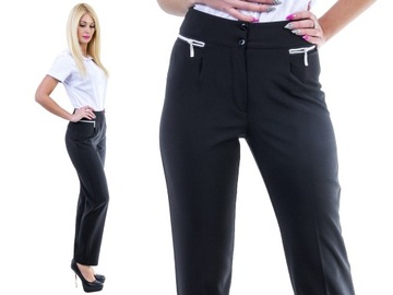 S88 елегантні жіночі штани з блискавками r. 40
