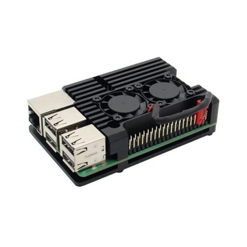 With Fan Raspberry Pi 3 Model B B + Aluminum Case Shell Enclosure with in Fan