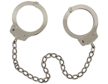 Никелированные наручники для ног GS