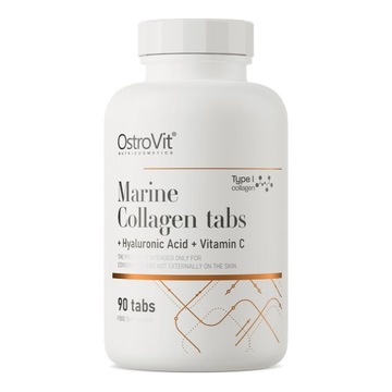 OstroVit морський колаген рибний тип я + гіалуронова кислота + вітамін З 90 вкладки