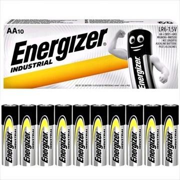 10X мощный аккумулятор Energizer INDUSTRIAL LR6 R6 AA