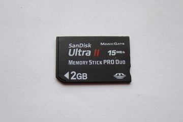 Карта памяти MS Pro DUO 2 ГБ San Disk ULTRA II R 15 МБ/с.