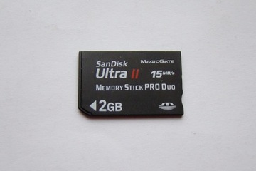 Карта пам'яті MS PRO DUO 2 ГБ San Disk ULTRA II R 15 МБ / с.