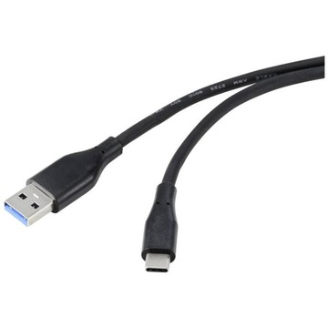 Renkforce USB кабель RF-4995178 USB 3.2 Gen1 USB-A USB-C 3 м гнучкий