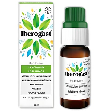 Iberogast пероральная жидкость 20 мл 9 растительных экстрактов, синдром раздраженного кишечника