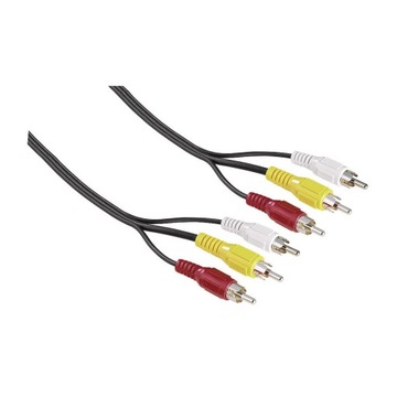 A/V кабель 3x Cinch - 3x Cinch RCA 75OHM 2M. HAMA