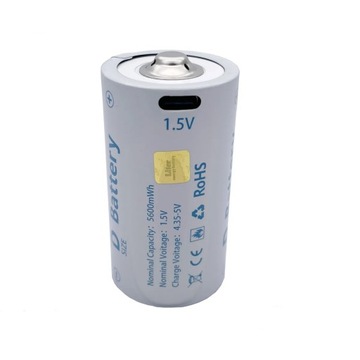 Аккумуляторная батарея Li-Ion 1.5 V D USB-C