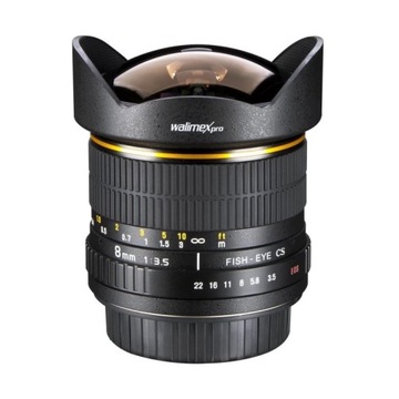Об'єктив Walimex Pro 8 мм f / 3.5 риб'яче око Nikon F