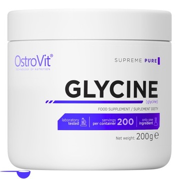 Глицин OstroVit 200 г натуральный глицин порошок