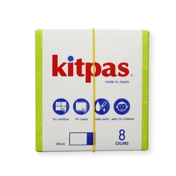 НАБІР З 8 КВАДРАТНИХ КОЛЬОРОВИХ ОЛІВЦІВ ДЛЯ ДІТЕЙ KITPAS