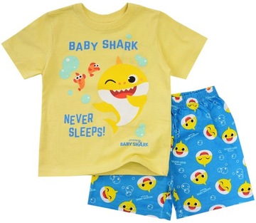 Піжама піжама для хлопчиків шорти з короткими рукавами Baby SHARK жовтий 92 R315R