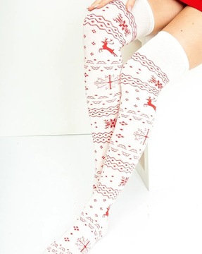 Жіночі різдвяні шкарпетки до стегна 37-41