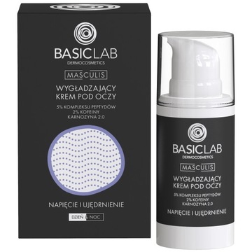 BasicLab разглаживающий крем для глаз для мужчин против морщин 15 мл