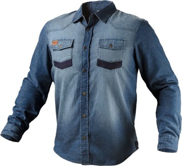 Рабочая рубашка (джинсовая рабочая рубашка, размер L)
