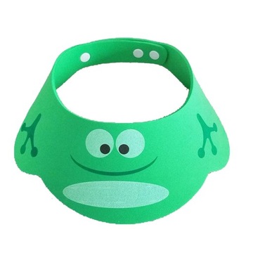 Детская шапочка для шампуня-зеленый