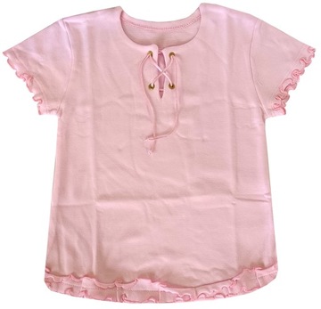 Дитяча футболка блузка футболка топ світло-рожевий 5 років 110 см модель: K158