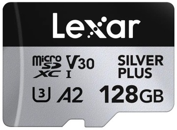 Карта памяти Lexar microSDXC Professional SILVER Plus V30 128GB
