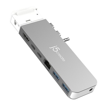 J5create Jcd395 проводной USB 3.2 Gen 2 (3.1 Gen 2) Type - C серый, белый