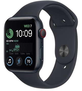 Розумні годинник Apple WATCH SE (2 покоління) 2022 44 мм GPS чорний