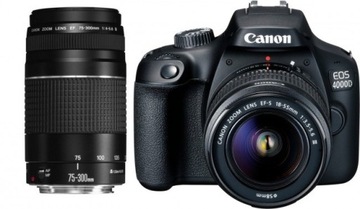 Камера Canon EOS 4000D + EF-S 18-55 DC III + 75-300