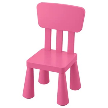 IKEA МАММУТ детский стульчик розовый