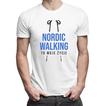 Скандинавская ходьба это моя жизнь футболка скандинавская ходьба