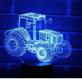 Світлодіодна лампа 3D трактор