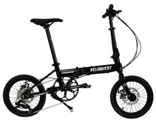 Складаний велосипед надлегкий Veloquest чорний