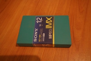 кассета видеомагнитофон MPEG IMX Sony 12 минут