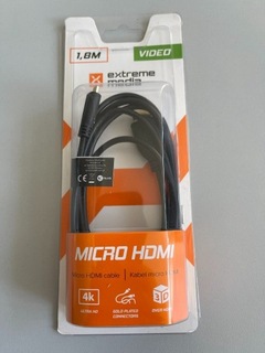 Кабелі Micro HDMI-HDMI, 4K, 1,8 м