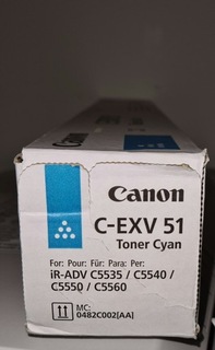 Оригинальный тонер Canon C-EXV 51cyan 60.000 str