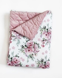 Одеяло бархатный букет роз 75x100