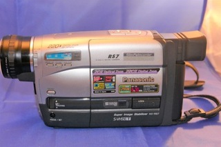 kamera panasonic svhsc rs7 kaseta torba