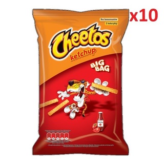 Cheetos кетчуп хрумтить 10x 130 г FamilySize