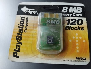 PlayStation карта памяти 8 МБ manta Memory card