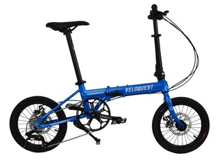  Складной велосипед сверхлегкий Veloquest синий