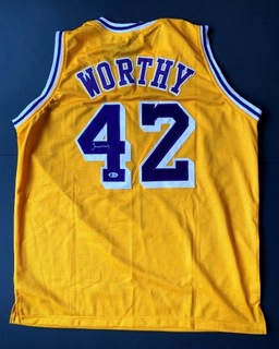 АВТОГРАФЫ_PL NBA James WORTHY футболка автограф