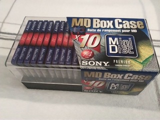 Sony MD minidisc 10 шт коробка 74 хв преміум фольги
