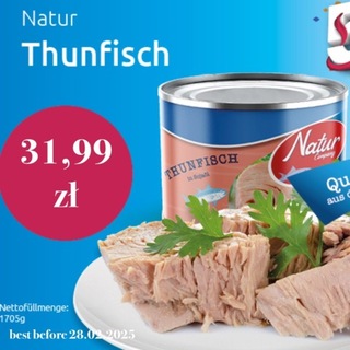 Тунец Natur штук 1705gr